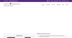 Desktop Screenshot of kortopsikoloji.com